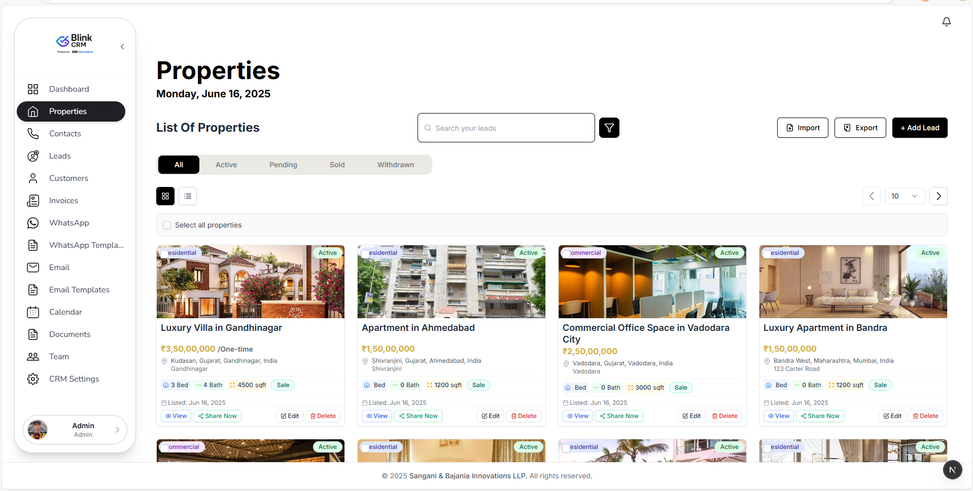 BlinkCRM Property View